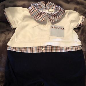 Sarah Louise England Blue Romper 18m